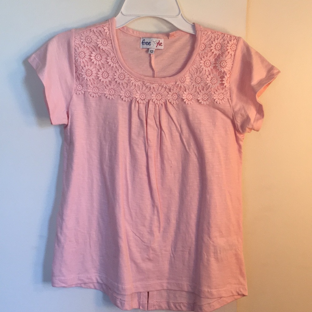 Girls pink top